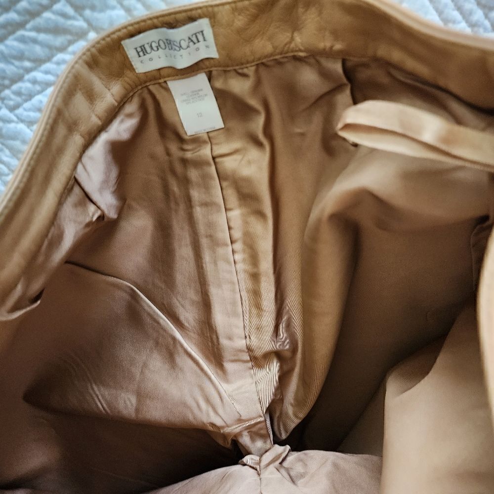Hugo Buscati the upscale minimalist leather flare pants - Picture 15 of 16